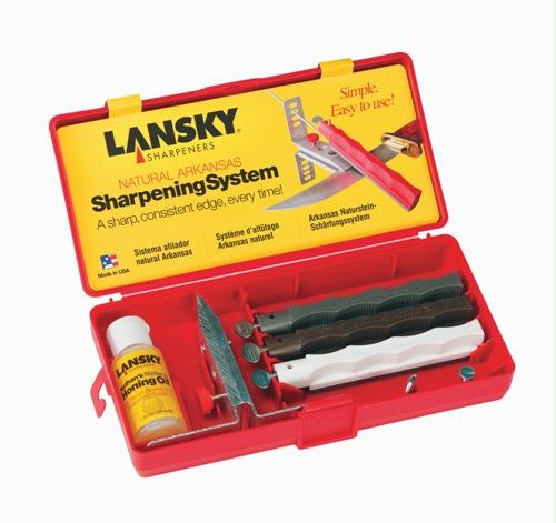 Lansky Natural Arkansas Stone Knife Sharpening System