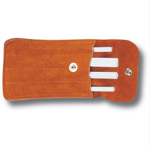 Spyderco 400f Ceramic File Set, Snap-front Suede Pouch, 4 Pack